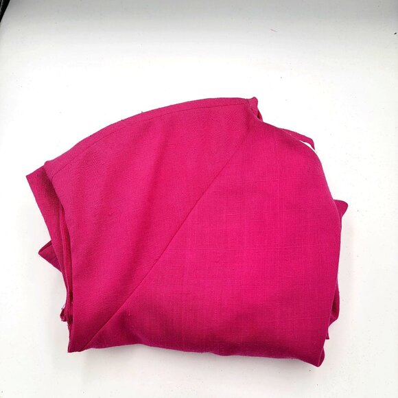 Vintage 90s  Fuchsia Shift Dress With Cap Sleeves & Back Zipper Closure - Picture 8 of 14